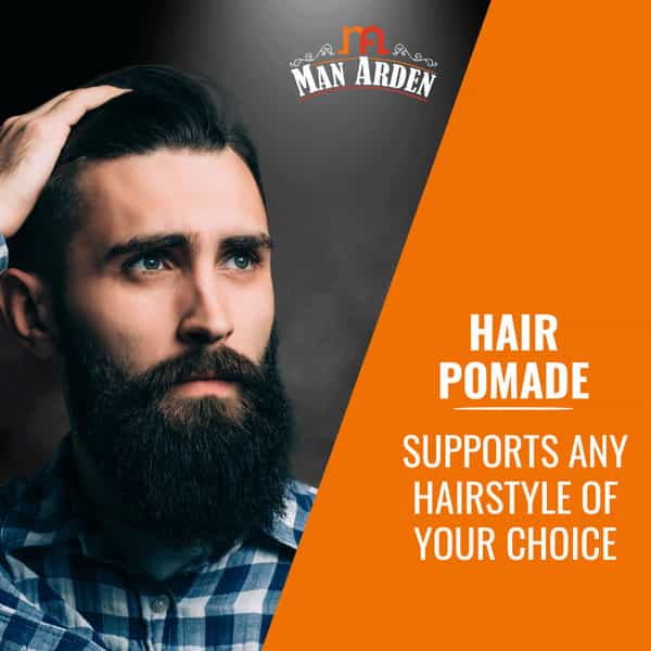 Man Arden Hair Pomade Professional Styling For Gloss Finish Medium To High Hold Easy Wash Off 50Gm