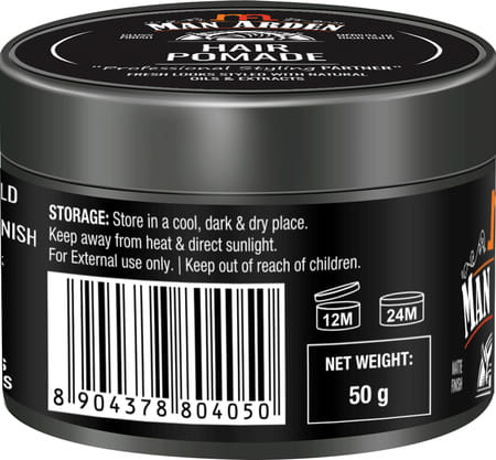 Man Arden Hair Pomade Professional Styling For Gloss Finish Medium To High Hold Easy Wash Off 50gm