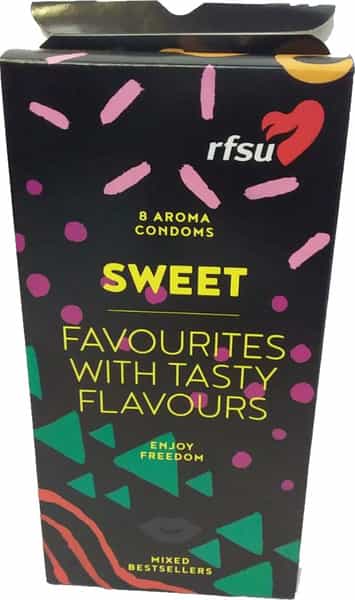 Gizmoswala Rfsu Unique Condoms With Favourite Sweet Aroma & Flavours From Sweden - Pack Of 8