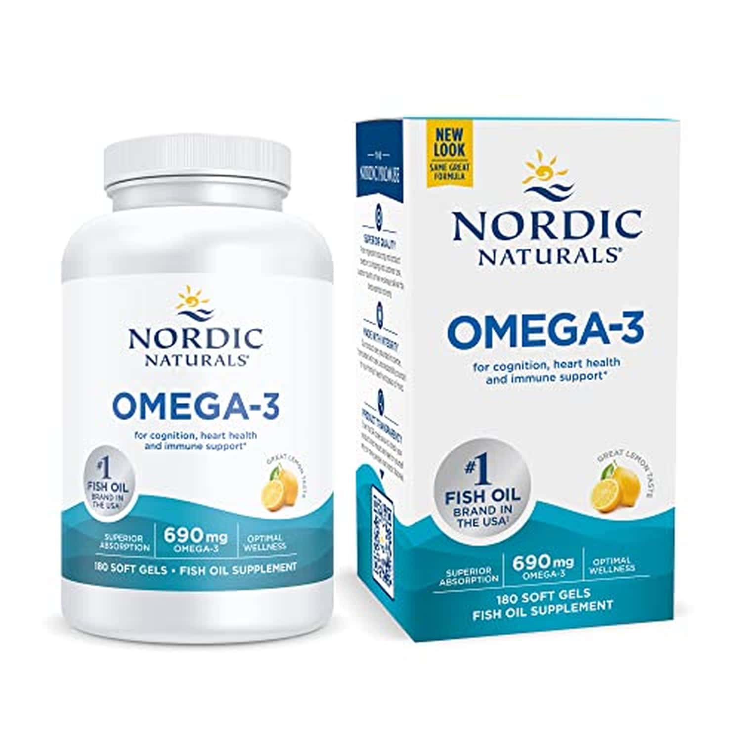 Nordic Naturals Omega 3 Fish Oil Epa And Dha 690mg Omega 3 Fish Oil 180 Softgels For Adults