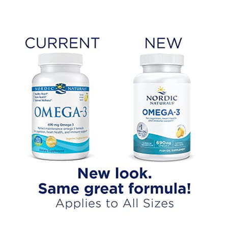 Nordic Naturals Omega 3 Fish Oil Epa And Dha 690Mg Omega 3 Fish Oil 180 Softgels For Adults