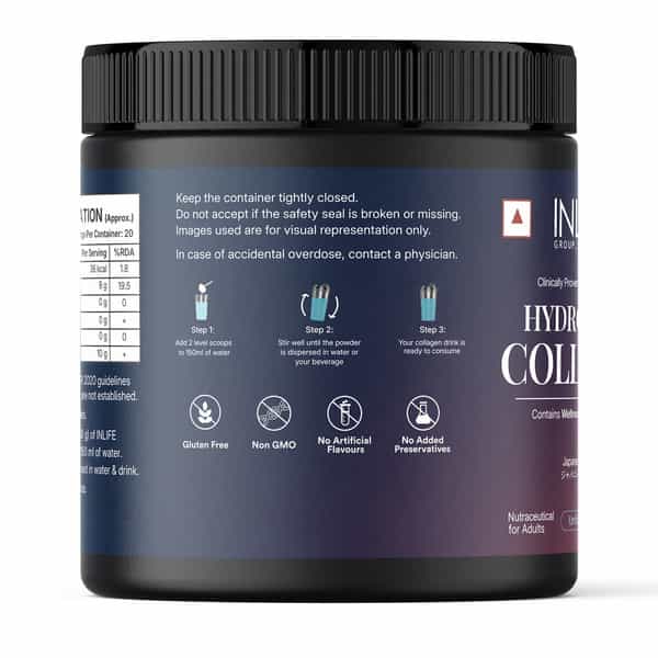 Inlife Hydrolyzed Collagen Peptides Powder Skin Hair Joint Health - 200G