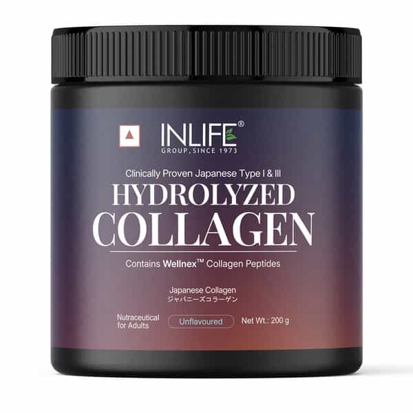 Inlife Hydrolyzed Collagen Peptides Powder Skin Hair Joint Health - 200G