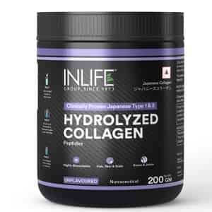Inlife Japanese Hydrolyzed Collagen | Skin Health | Bone Health For Men & Women (unflavoured | 200g)