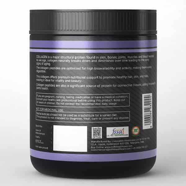 Inlife Japanese Hydrolyzed Collagen | Skin Health | Bone Health For Men & Women (Unflavoured | 200G)