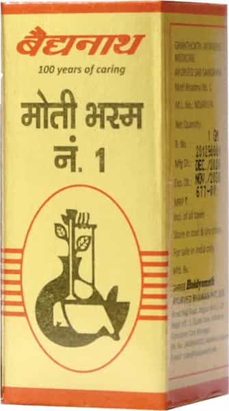 Baidyanath Asli Ayurved Moti Bhasma No. 1 (1G)