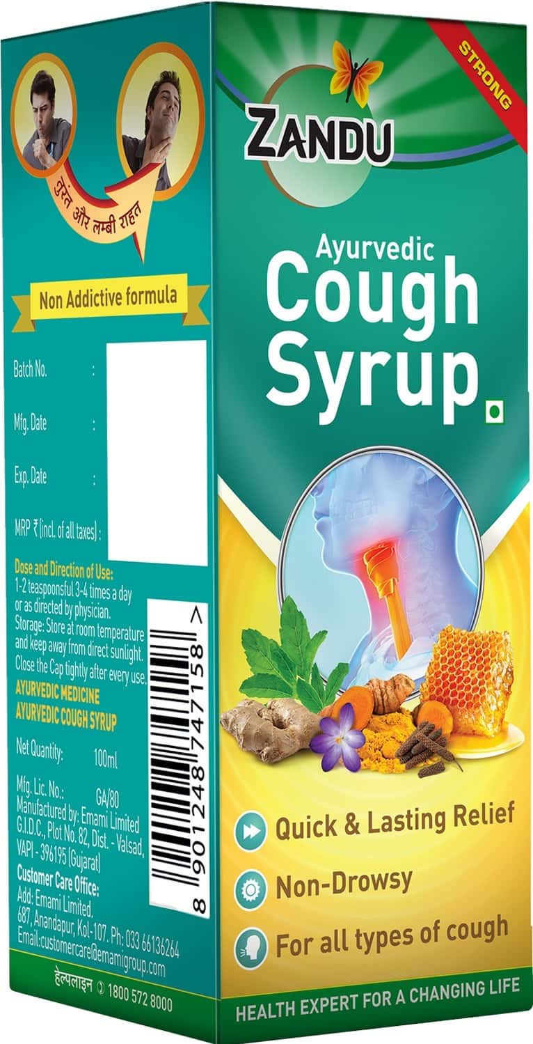 Buy ZANDU AYURVEDIC COUGH SYRUP 100 ML Online & Get Upto 60 OFF at PharmEasy