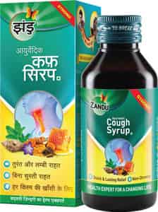 Zandu Ayurvedic Cough Syrup | Get Relief From Dry & Wet Cough | Non-drowsy Formula | 100ml
