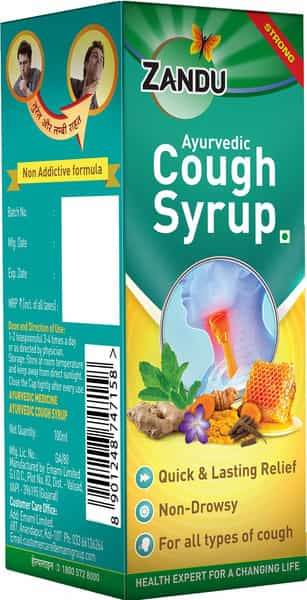 Zandu Ayurvedic Cough Syrup 100 Ml