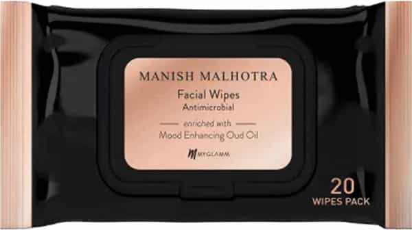 Myglamm Manish Malhotra Antimicrobial Facial Wipes - 20 Wipes