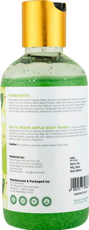Skivia Green Apple Body Wash | Improves Skin Texture | For All Skin Types (200 Ml)