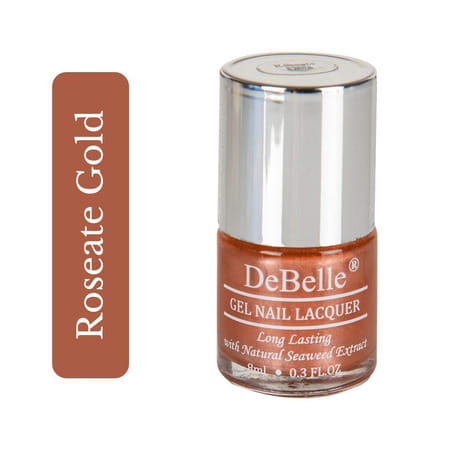 Debelle Nail Polish Combo | Glossy | - Roseate Gold & Light Nude - Natural Blush | 24 Ml | 8 Ml Each