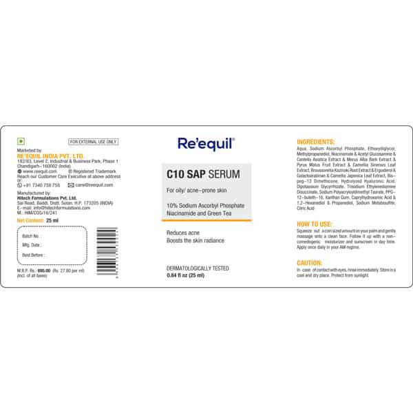Re'equil C10 Sap Vitamin C Serum 25Ml