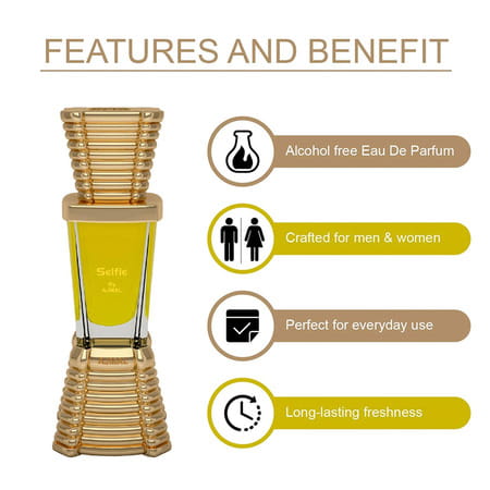 Ajmal Amber Magic Edp 100ml Perfume For Men And Selfie Cp Oil Alcohol-Free Attar 10ml For Men