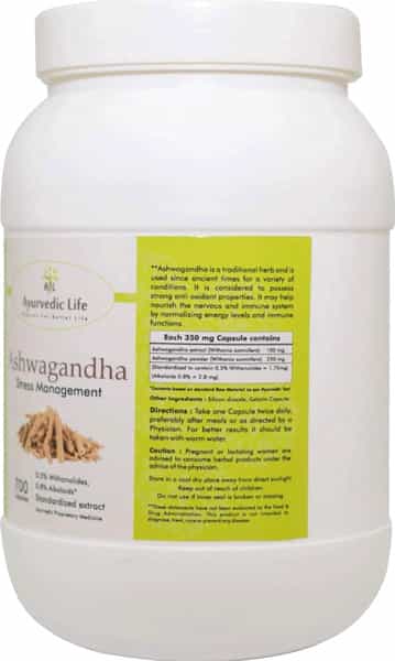 Ayurvedic Life Ashwagandha 700 Capsules Value Pack Of 2