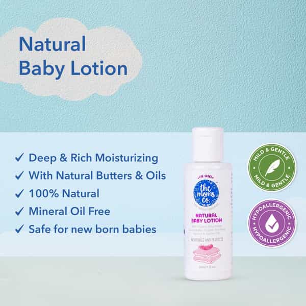 The Moms Co. Travel (Shampoo/ Wash And Lotion -30 Ml Each) Baby Bath Kit Of 90 Ml