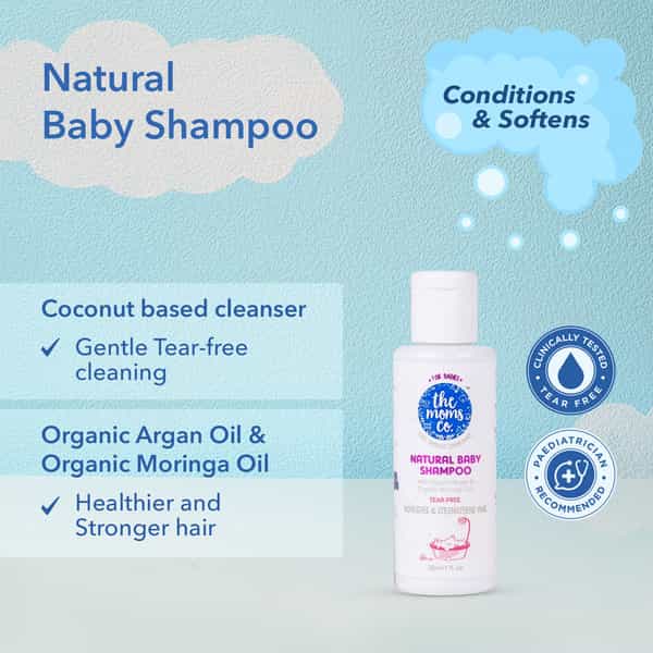 The Moms Co. Travel (Shampoo/ Wash And Lotion -30 Ml Each) Baby Bath Kit Of 90 Ml