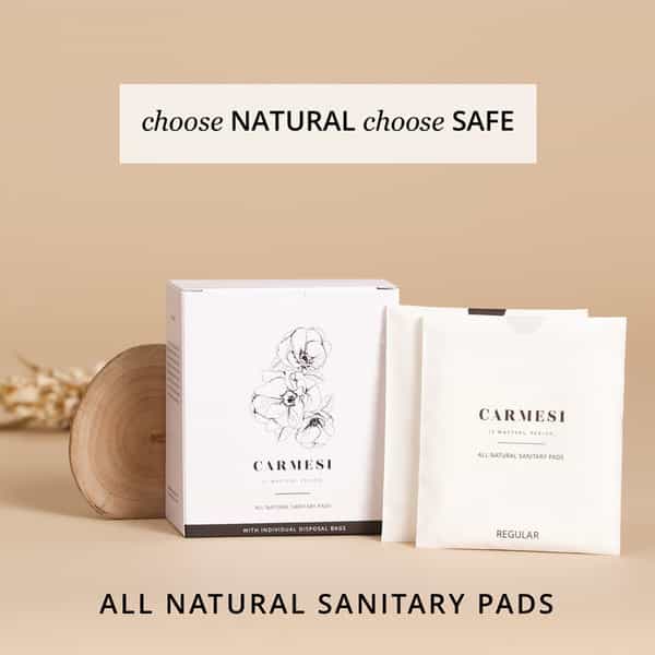 Carmesi All Natural  Sanitary Pads Regular Packet Of 10
