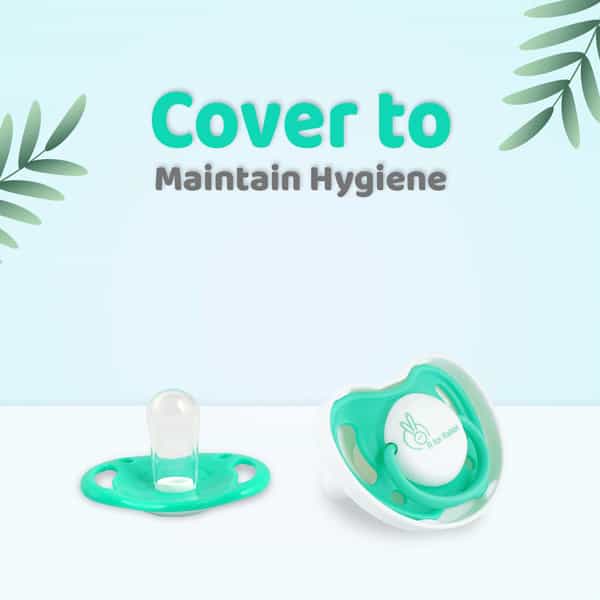 R For Rabbit Apple Pacifier-M Green