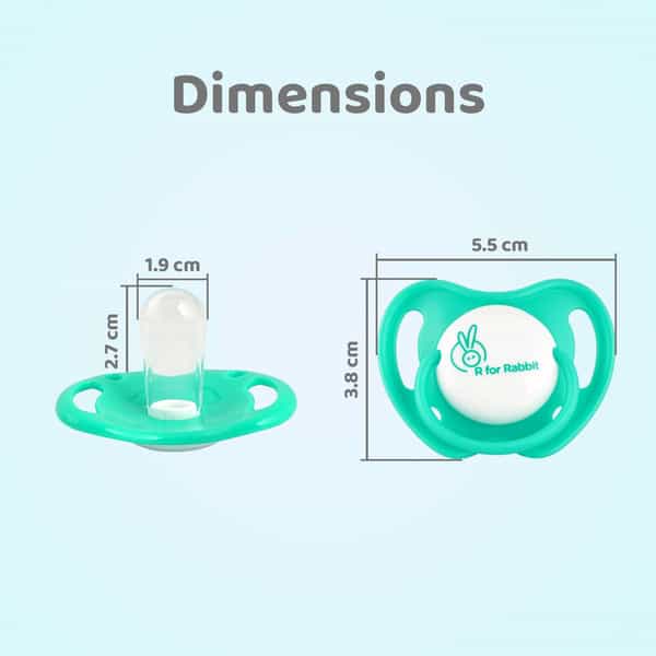 R For Rabbit Apple Pacifier-M Green