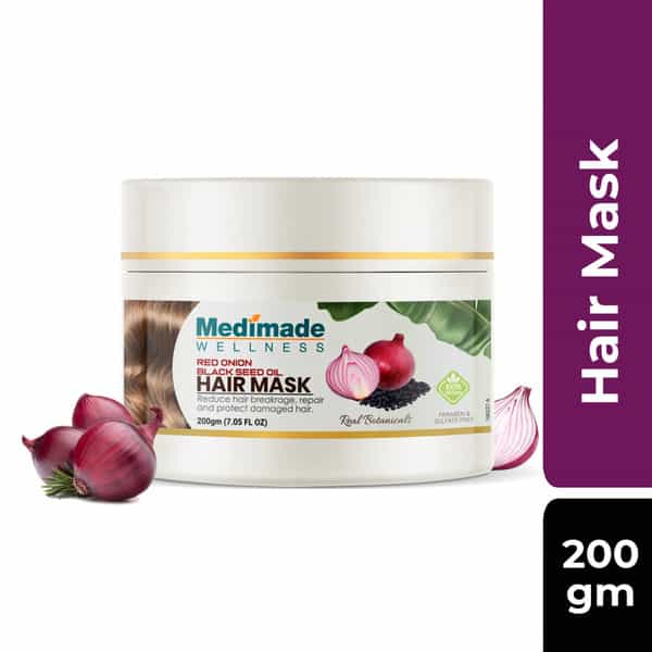 Medimade Red Onion And Black Seed Oil Hair Mask - 200 Gm