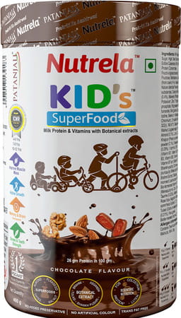 Patanjali Nutrela Kid's Superfood- For Memory Brain & Muscle Growth -400g Jar