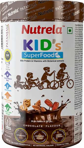 Patanjali Nutrela Kid's Superfood- For Memory Brain & Muscle Growth -400G Jar