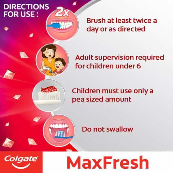 Colgate Maxfresh Red Toothpaste Mega Saver Pack (2 X 150G) 300 Gm