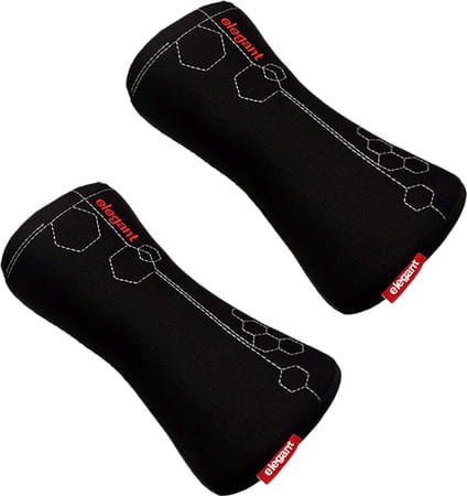 Elegant Zig Memory Foam Neck Support Pillow Black - Set Of 2