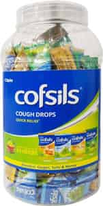 Cofsils Drops Assorted (honey Menthol Ginger & Tulsi)jar Of 220 (pack Of 2)