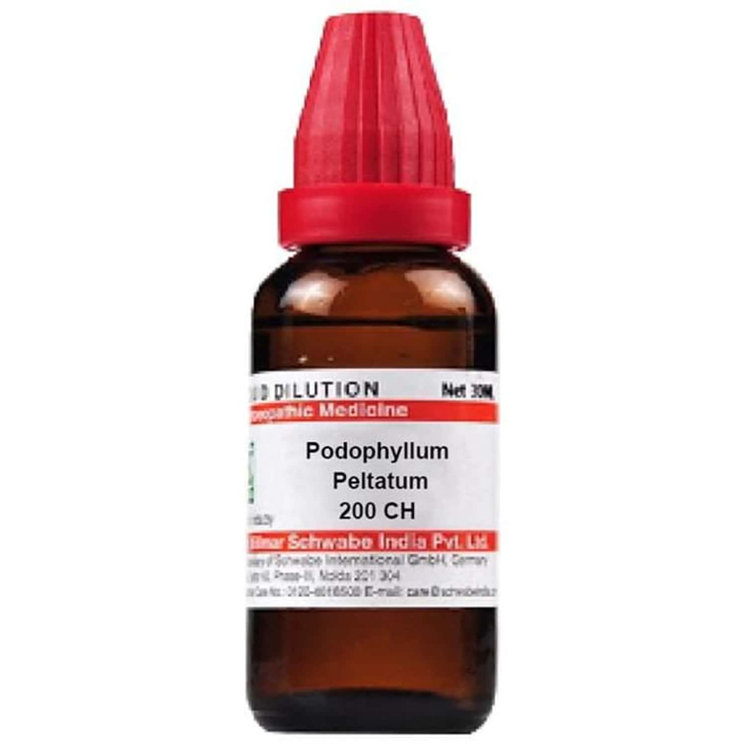 Dr. Willmar Schwabe India Podophyllum Peltatum Dilution 200 Ch 30 Ml