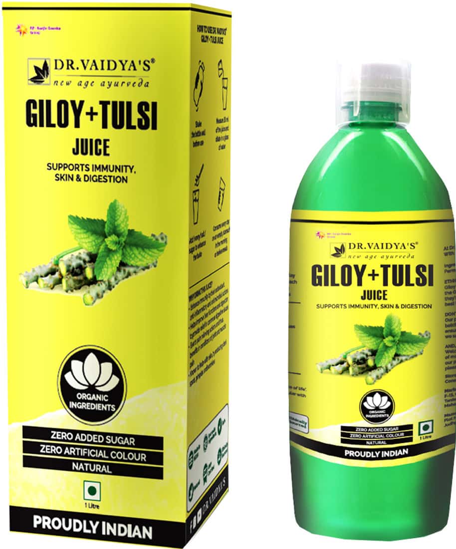 Dr. Vaidya'S Giloy And Tulsi Juice - 1 Litre