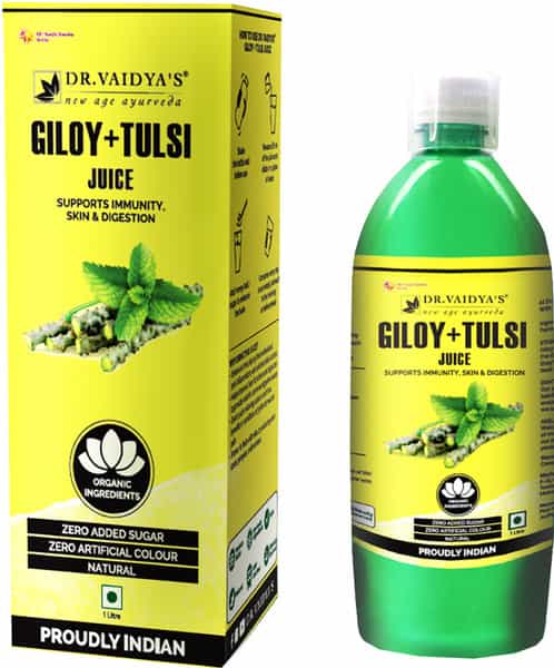 Dr. Vaidya's Giloy And Tulsi Juice - 1 Litre