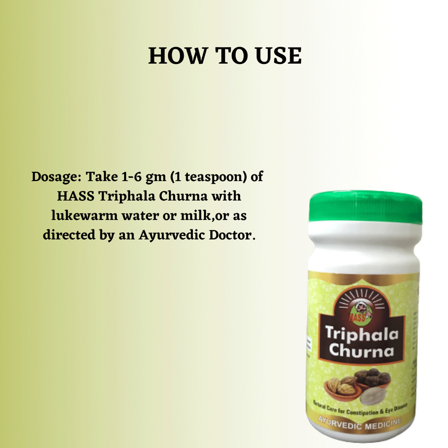 Buy HASS TRIPHALA CHURNA TRIPHALA POWDER AYURVEDIC MEDICINE FOR