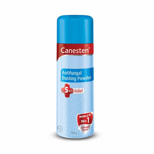 Canesten Antifungal Dusting Powder 5 In 1 Relief Formula For Fungal And Skin Infection -100Gm