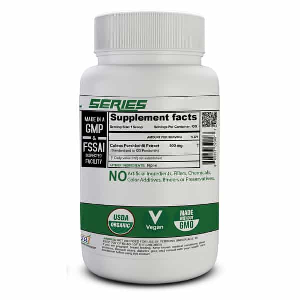 Nutrija Coleus Forskohlii Extract - Standardized For 10% Forskolin - 100 Grams