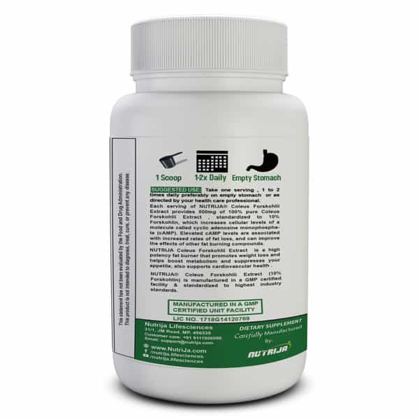 Nutrija Coleus Forskohlii Extract - Standardized For 10% Forskolin - 100 Grams