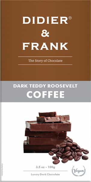 Didier & Frank Teddy Roosevelt Coffee Dark Chocolate 100G