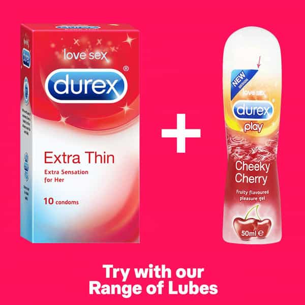 Durex Extra Thin Condoms For Men - 10 Count (Pack Of 2)