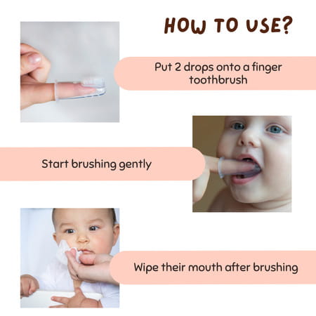 Coco Crush Finger Toothbrush For Babies | Gentle & Soft - 1n