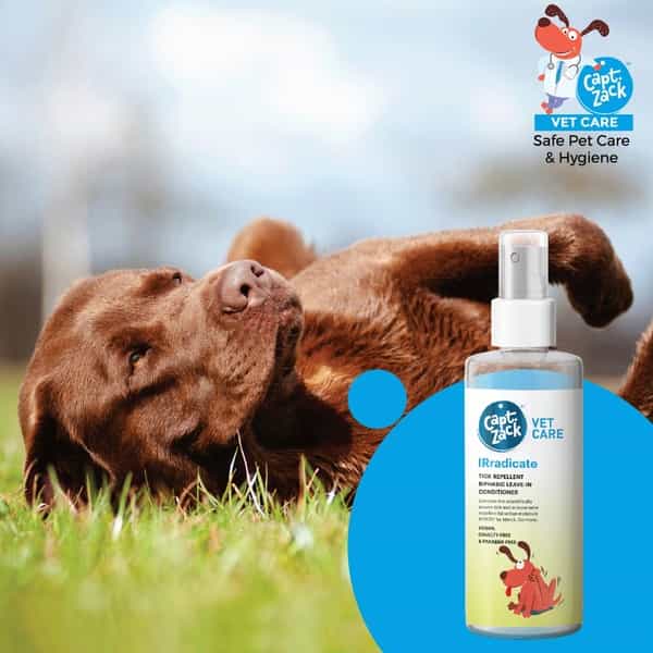 Captain Zack Vet Care - Irradicate Tick Repellent Biphasic Leave-In Conditioner For Dogs 200 Ml