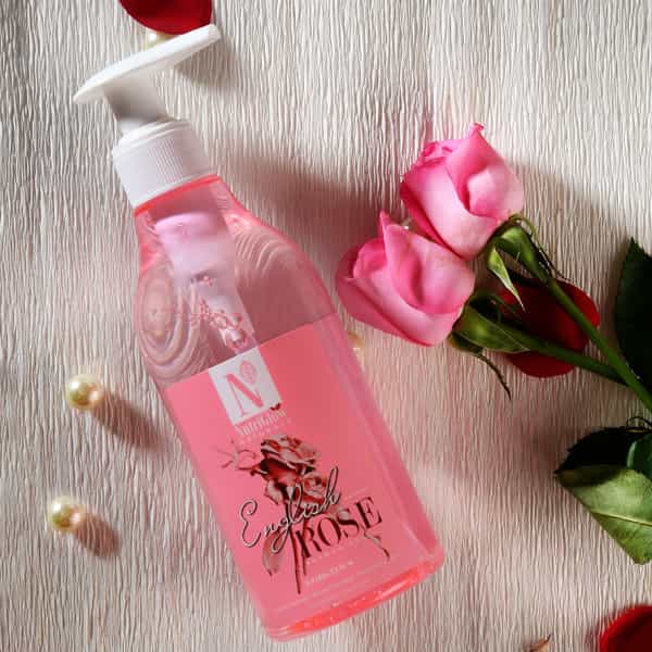 Nutriglow Natural's English Rose Shower Gel|Gentle Cleansing|Deep Moisturisation 300Ml