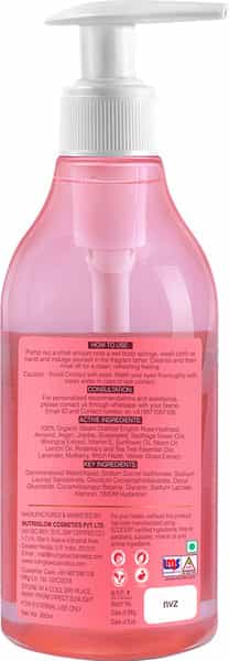 Nutriglow Natural's English Rose Shower Gel|Gentle Cleansing|Deep Moisturisation 300Ml