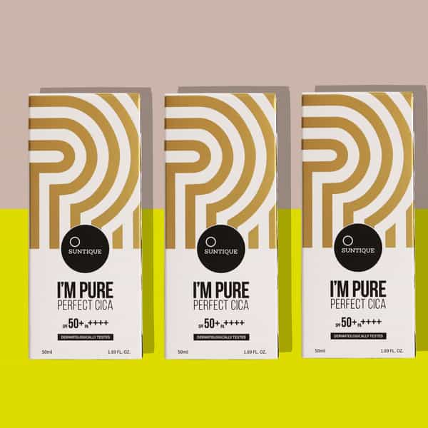 Suntique I'm Pure Perfect Cica - No White Cast - Spf 50 Protection From Uv Rays For Dry Skin - 50Ml