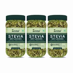 Zindagi Stevia Dry Leaves | Pure Stevia Sugar-free Leaves | Natural Sweetener | 35gm|pack Of 3