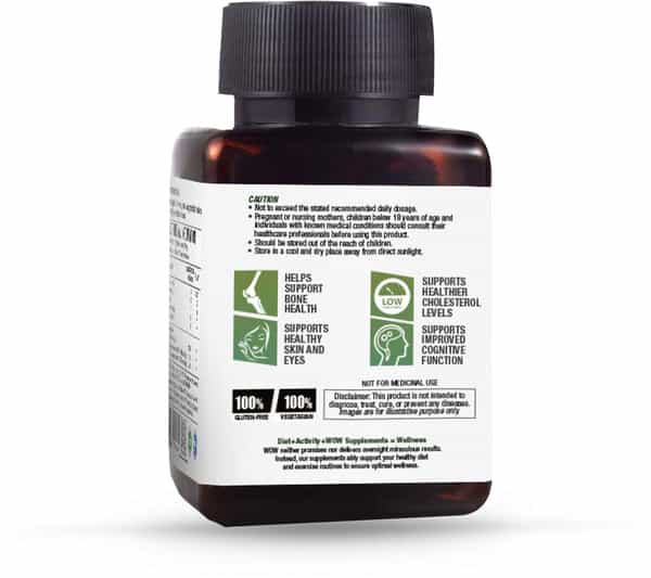 Wow Life Science Algae - Rich Omega 3 - 60 Vegetarian Capsules