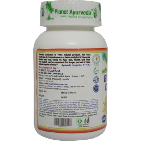 Planet Ayurveda Boswellia Curcumin - 60 Capsules
