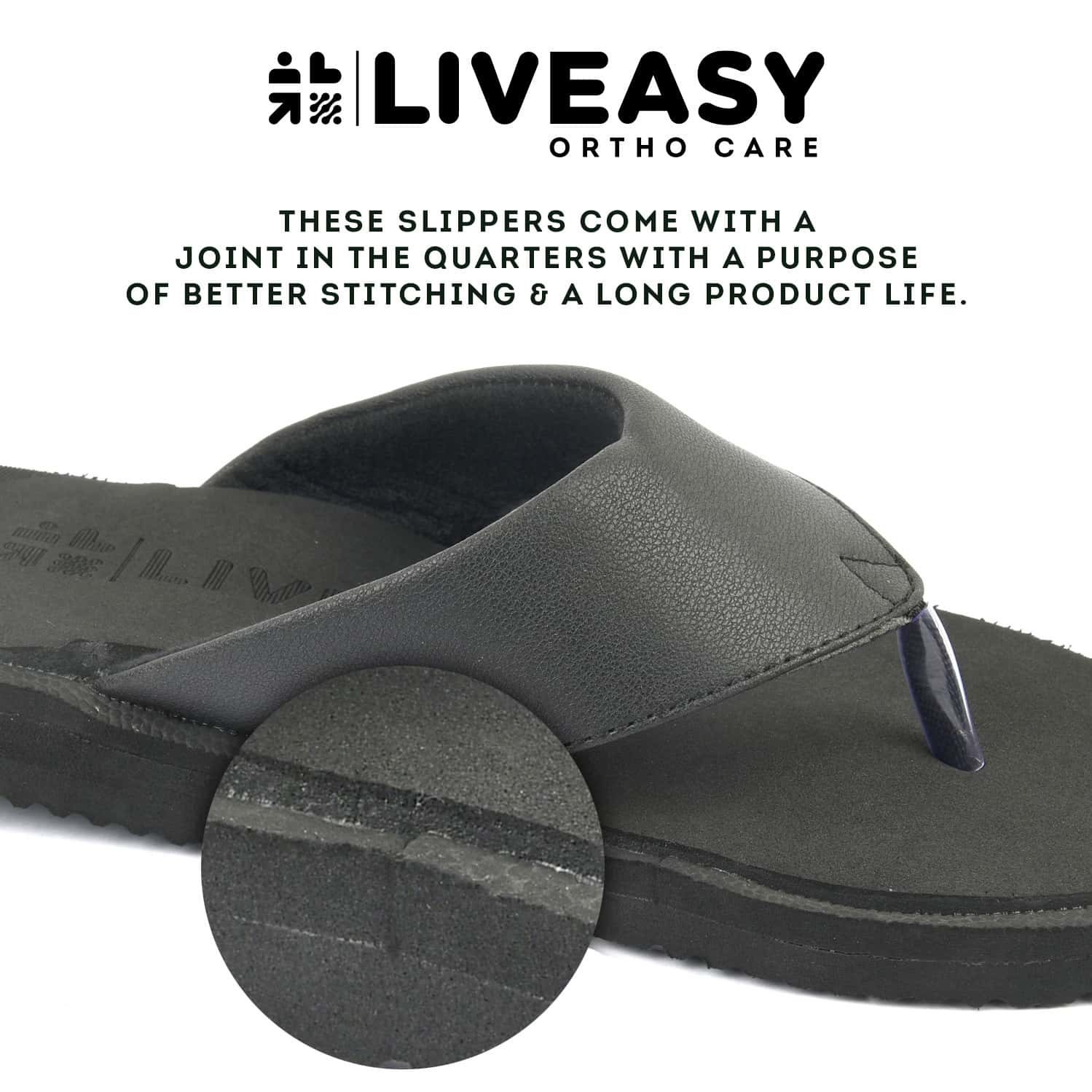 DIABETIC \u0026 ORTHOPEDIC SLIPPERS - BLACK 