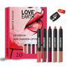 Love Earth Lip Crayon Non-Transfer Lipstick 2.O And Sharpener - Pack Of 5