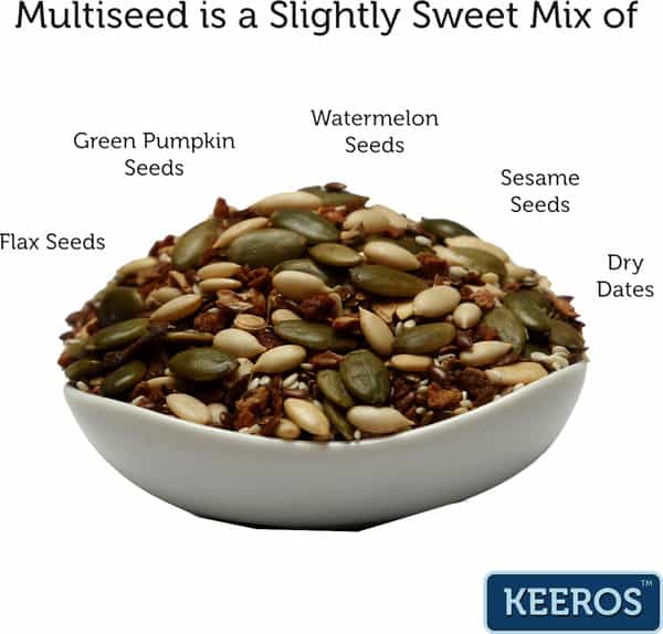 Keeros Multi Seeds Healthy & Diabetic Friendly Supersnack - 250G